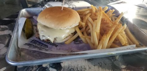 The “Hot Rod” is one of the many burgers that is available for purchase at Sickie’s Garage. Sickie’s is a burger joint that is new to Bellevue. They have a wide variety of food on their menu. Photo by Cora Bennett