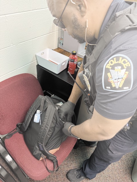 Ensuring+safety.+If+given+a+reason%2C+the+school+resource+officer+reserves+the+right+to+search+a+student%E2%80%99s+belongings.++As+a+safety+precaution%2C+SROs+wear+gloves+when+searching+a+student%E2%80%99s+backpack.+%E2%80%9CSo+%5Bfor+a%5D+backpack+search%2C+if+we+have+to+do+a+backpack+search%2C+we+have+to+have+a+few+things.+We+have+to+have+existent+circumstances%2C+probable+cause%2C+or+we+have+to+have+reasonable+articulable+suspicion+which+we+would+request+from+the+school+administrator+or+teacher+to+search+a+backpack%2C%E2%80%9D+School+Resource+Officer+Jonathan+Hobbs+said.+%0A