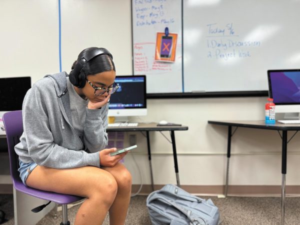 Listen up. In her free time, freshman Lailyah Duncan listens to Kendrick Lamar,  Future,  and Metro Boomin’s new diss track called “Like That” from the “WE DON’T TRUST YOU” album. During her journalism class, she often listens to various hip-hop artists and Kendrick Lamar is one of her favorites. The song “Like That” is one of the many diss tracks in the feuds between Drake, J. Cole, Metro Boomin, Future, and Lamar.  “Kendrick’s part in the diss track goes crazy,” Duncan said. “Drake is getting cooked with the new disses Kendrick dropped. It’s a cruel world we live in.”