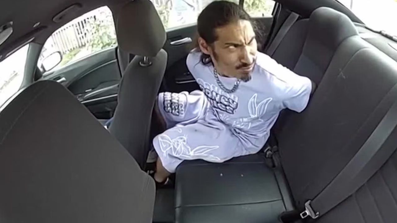Handcuffed man slips free, steals Dallas police car — then rolls out while it's still moving