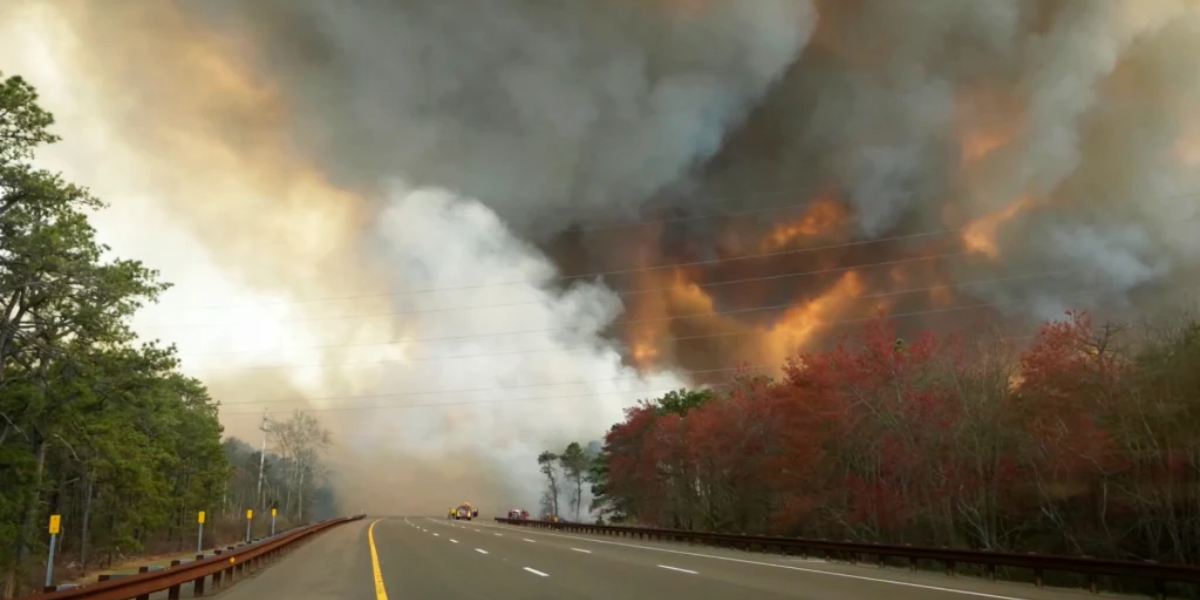 They Woke Up to Smoke Filling the Sky — The Wildfire Burning Just Across the River Isn't Stopping
