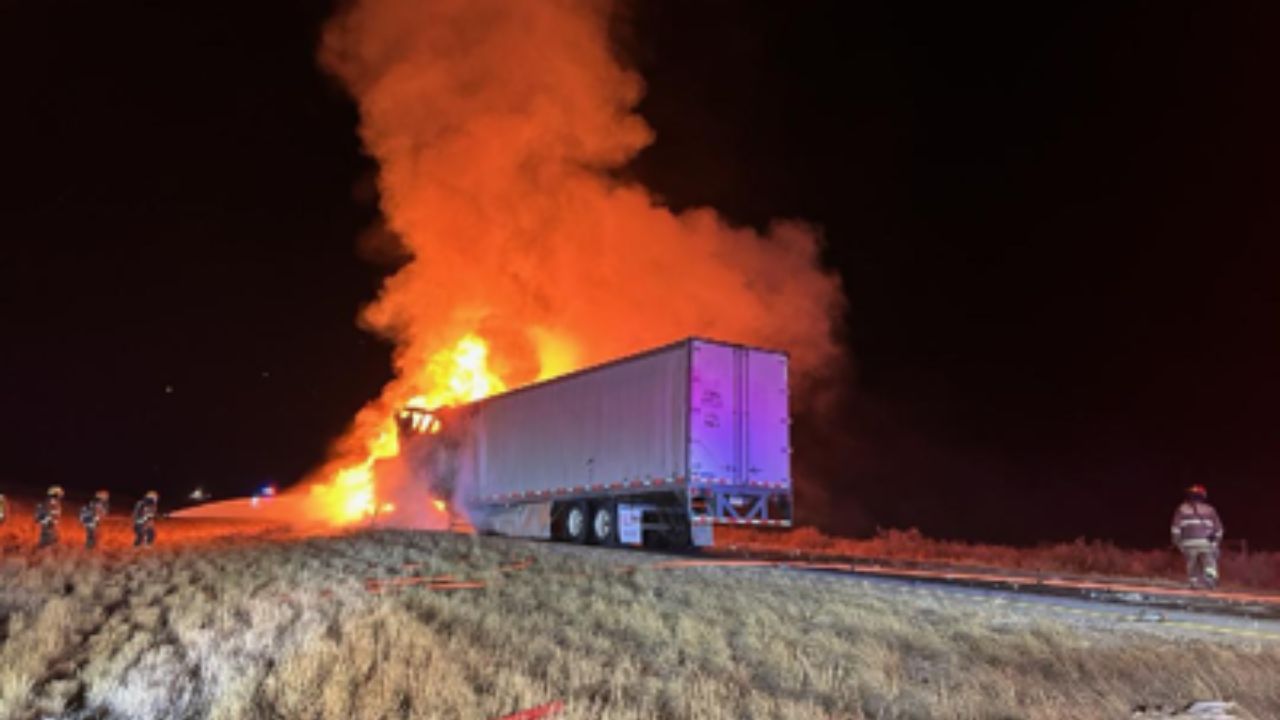 Truck Driver Killed After Tractor-Trailer Bursts Into Flames in Warren County Crash